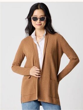 J. Crew Chelsea Camel Sweater Blazer Tan Size Small